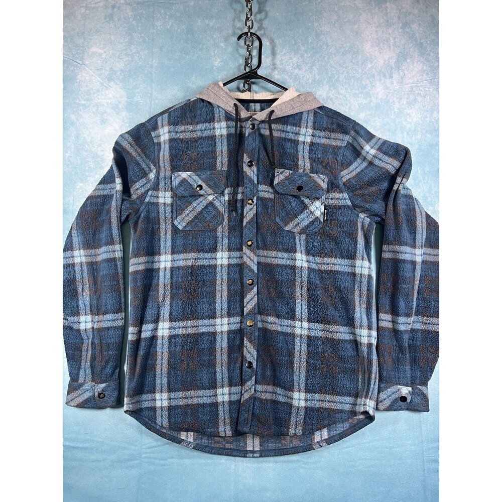 Y2K VTG Billabong Vintage Snap Up shirt Flannel Hoodie